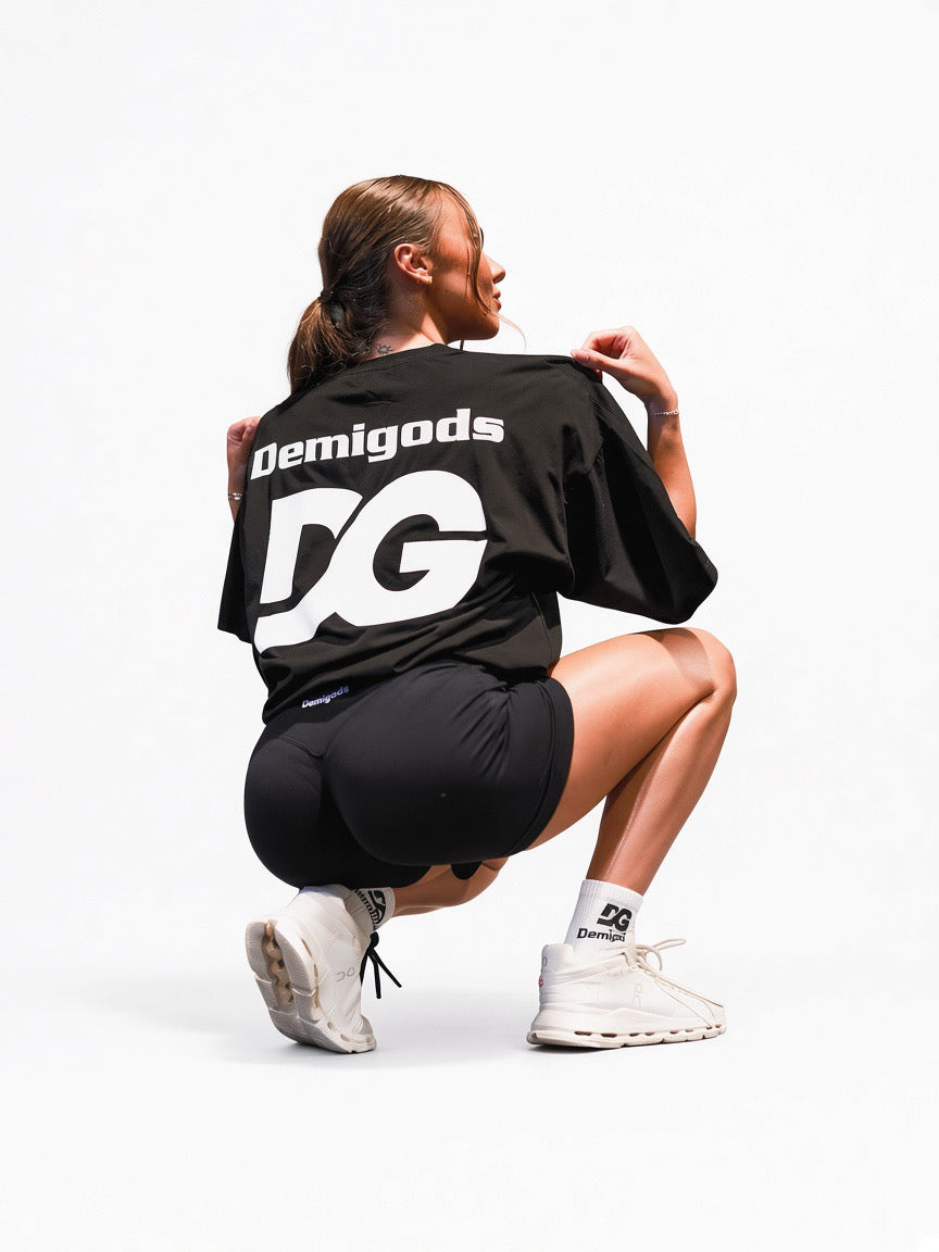 Velcro black and white oversized T-shirt