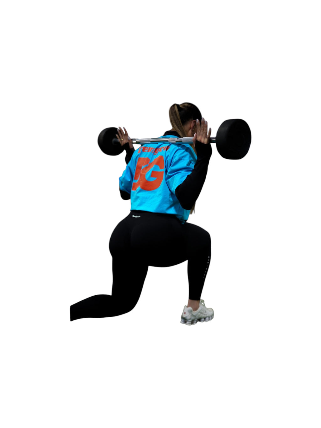 Velcro blue and orange oversized T-shirt