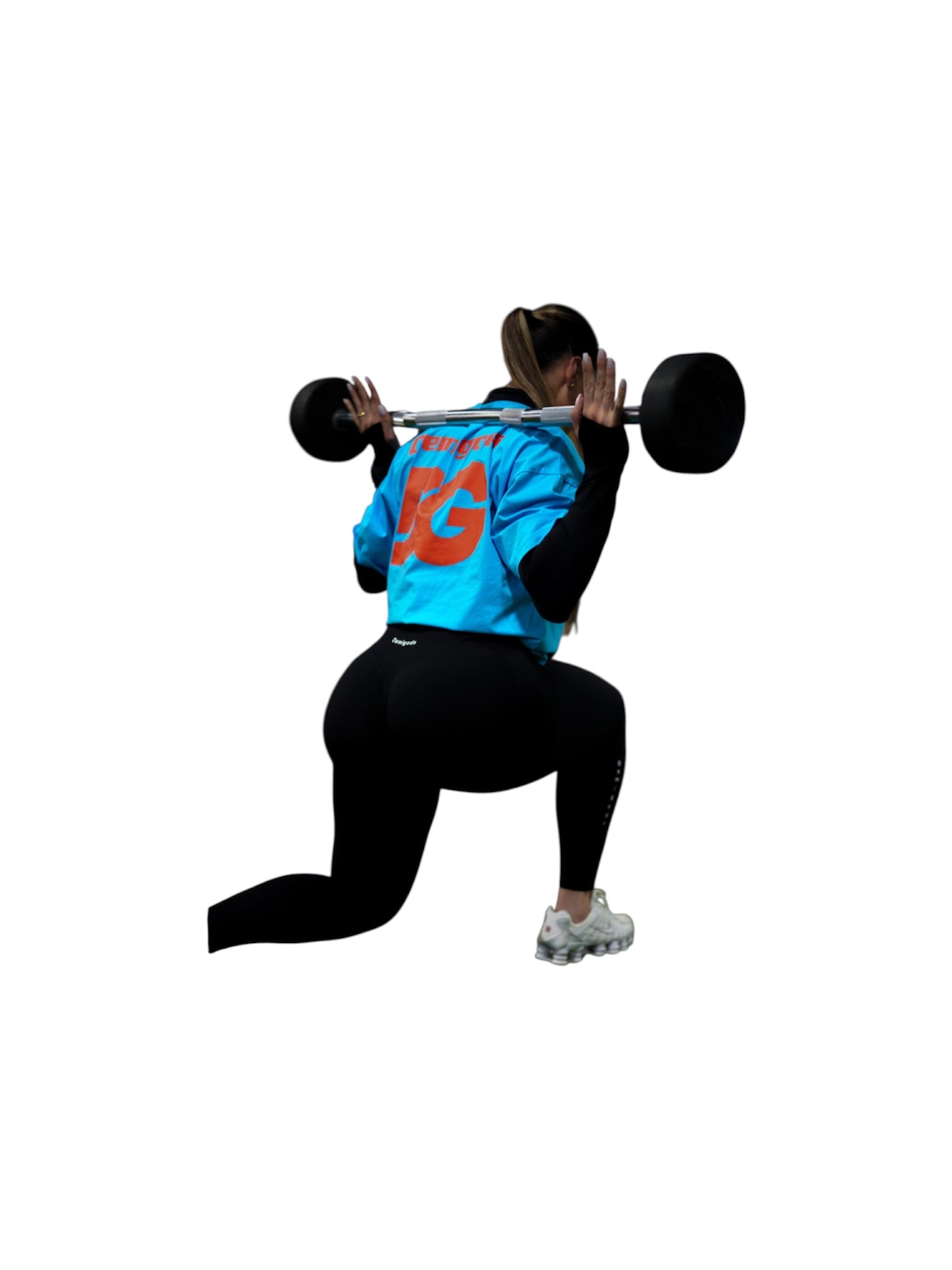 Velcro blue and orange oversized T-shirt