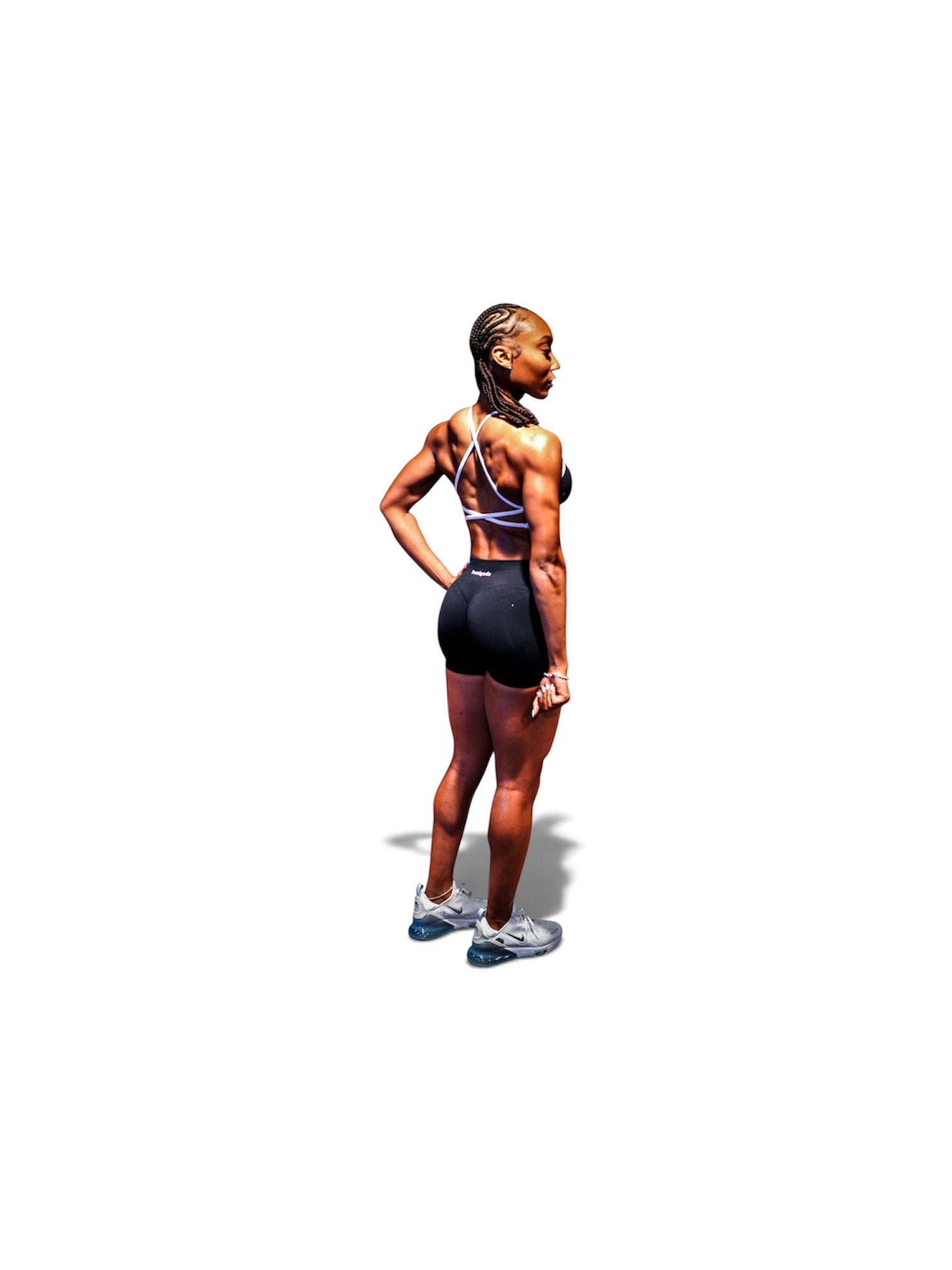 Black performance short