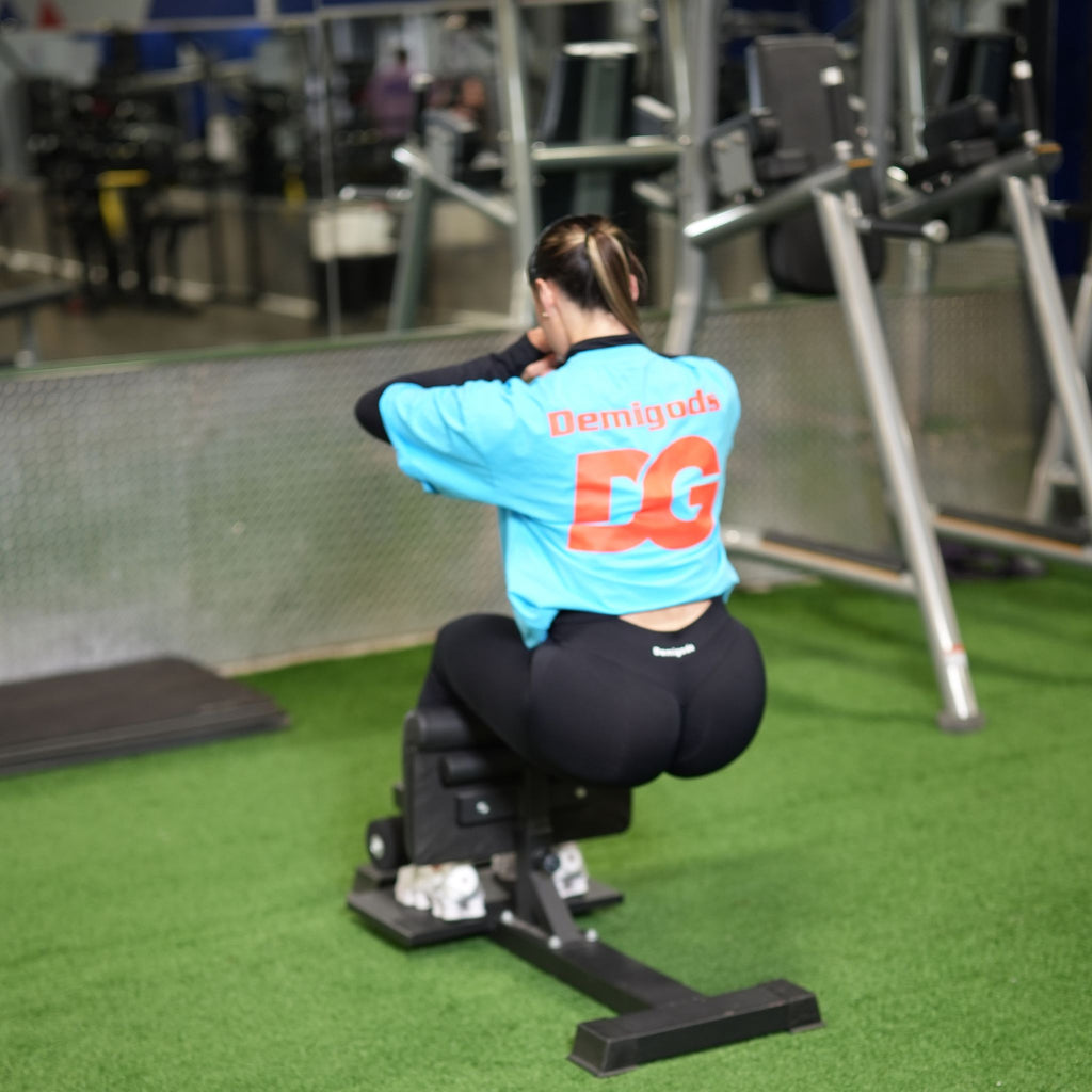 Velcro blue and orange oversized T-shirt