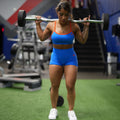 Blue performance short