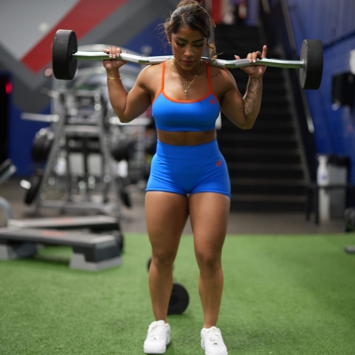 Blue performance short